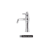 شیر روشویی الوند مدل الیزه کروم پایه کوتاه