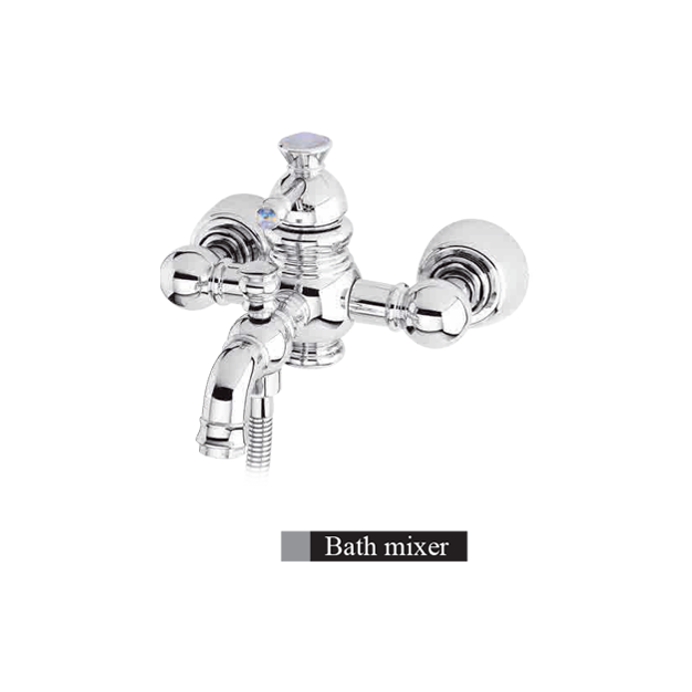 شیر حمام الوند مدل الیزه کروم