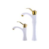 شیر روشویی الوند مدل الماس سفید طلایی