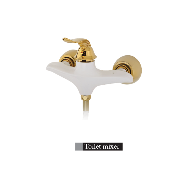 شیر توالت الوند مدل لیزا سفید طلایی