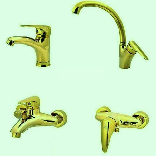 ست کامل شیرآلات طوفان فلز مدل الگانس زیتونی