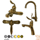 ست کامل شیرآلات طوفان فلز چیره مدل ونوس طلامات